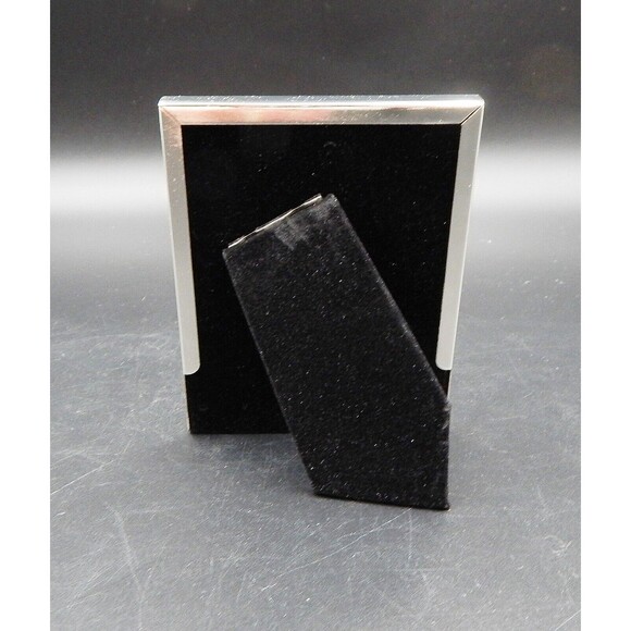 Pottery Barn Grosgrain Mini Picture Frame Silver Plated Sentiment Red Ribbon 2x3 - Picture 2 of 4